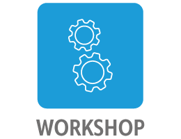 Central Group Projects Icon Blue rounded square with engineer graphic